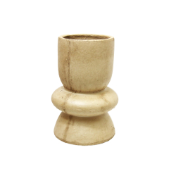 Wazon betonowy ceramiczny Kremowy Beżowy Boho 26cm